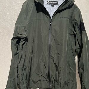 Skin Olive Windbreaker Jacket